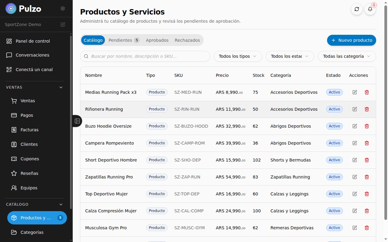 Catalogo de productos